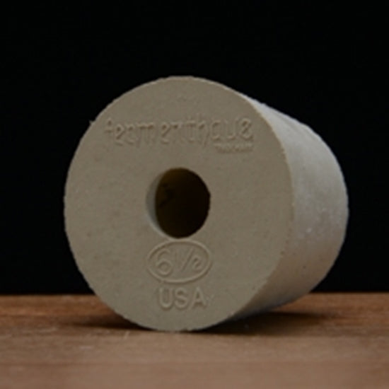 Drilled Rubber Stopper #6 ½