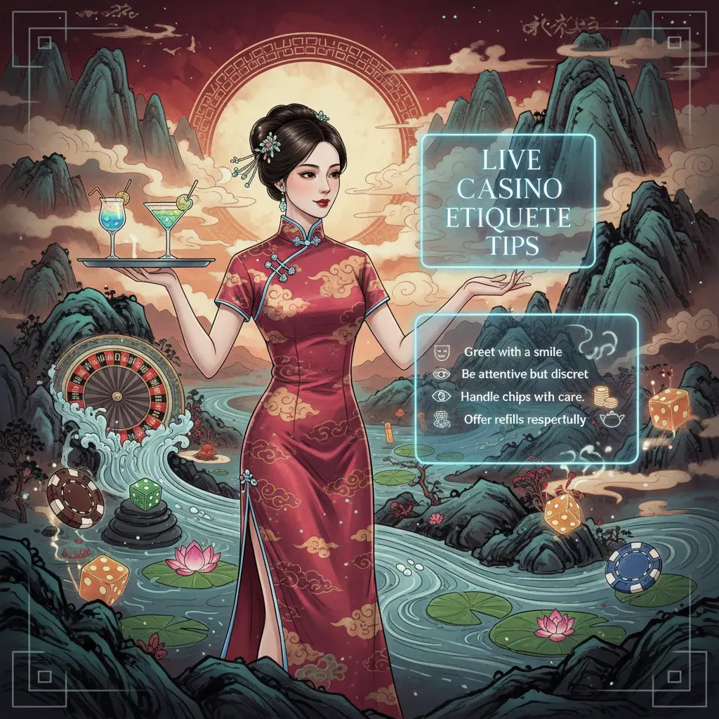 Live casino etiquette tips - cocktail