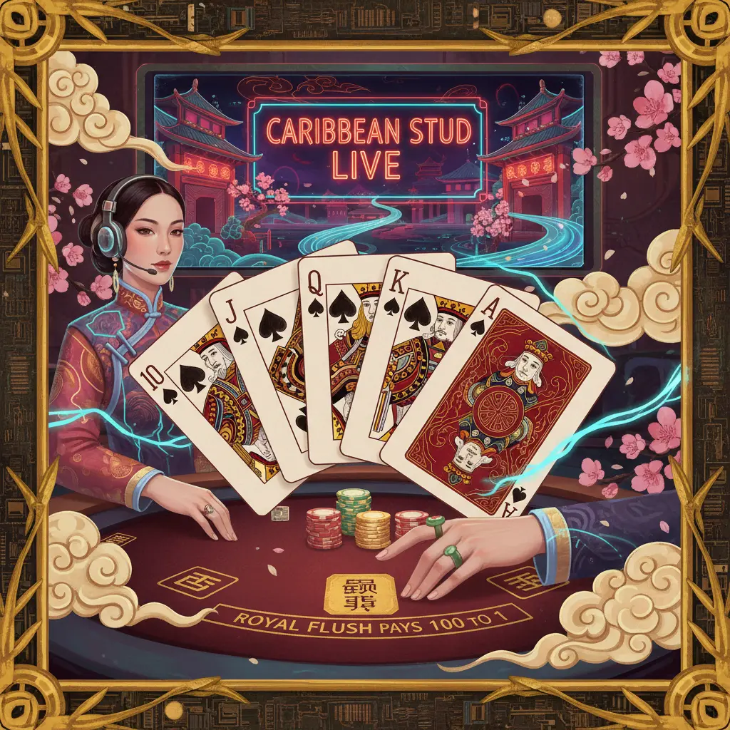 Caribbean stud live dealer games - Royal
