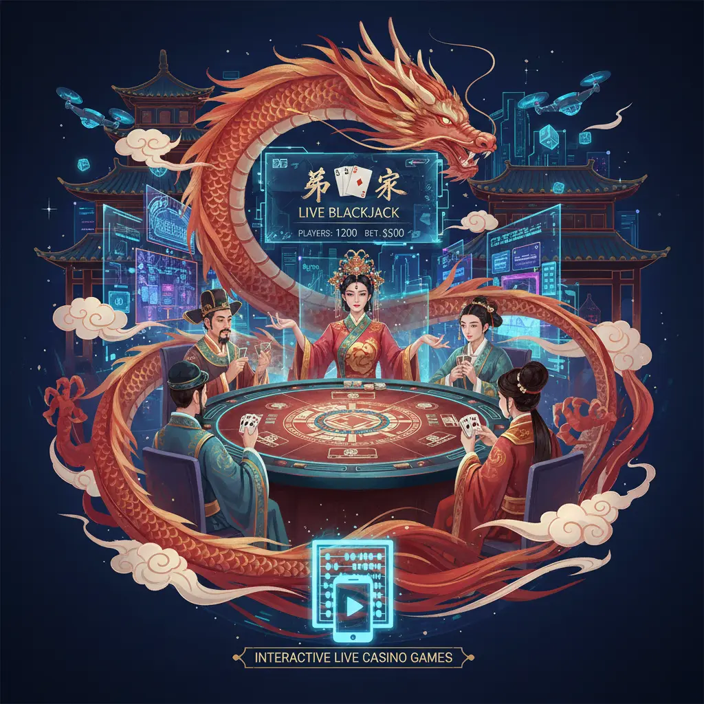 Interactive live casino games - Blackjack